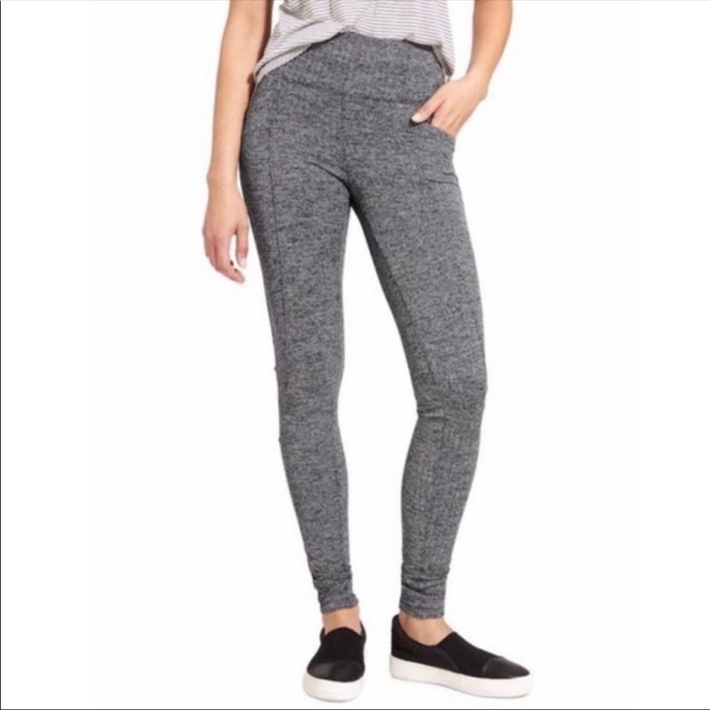 Athleta High Rise Herringbone Metro Leggings XS